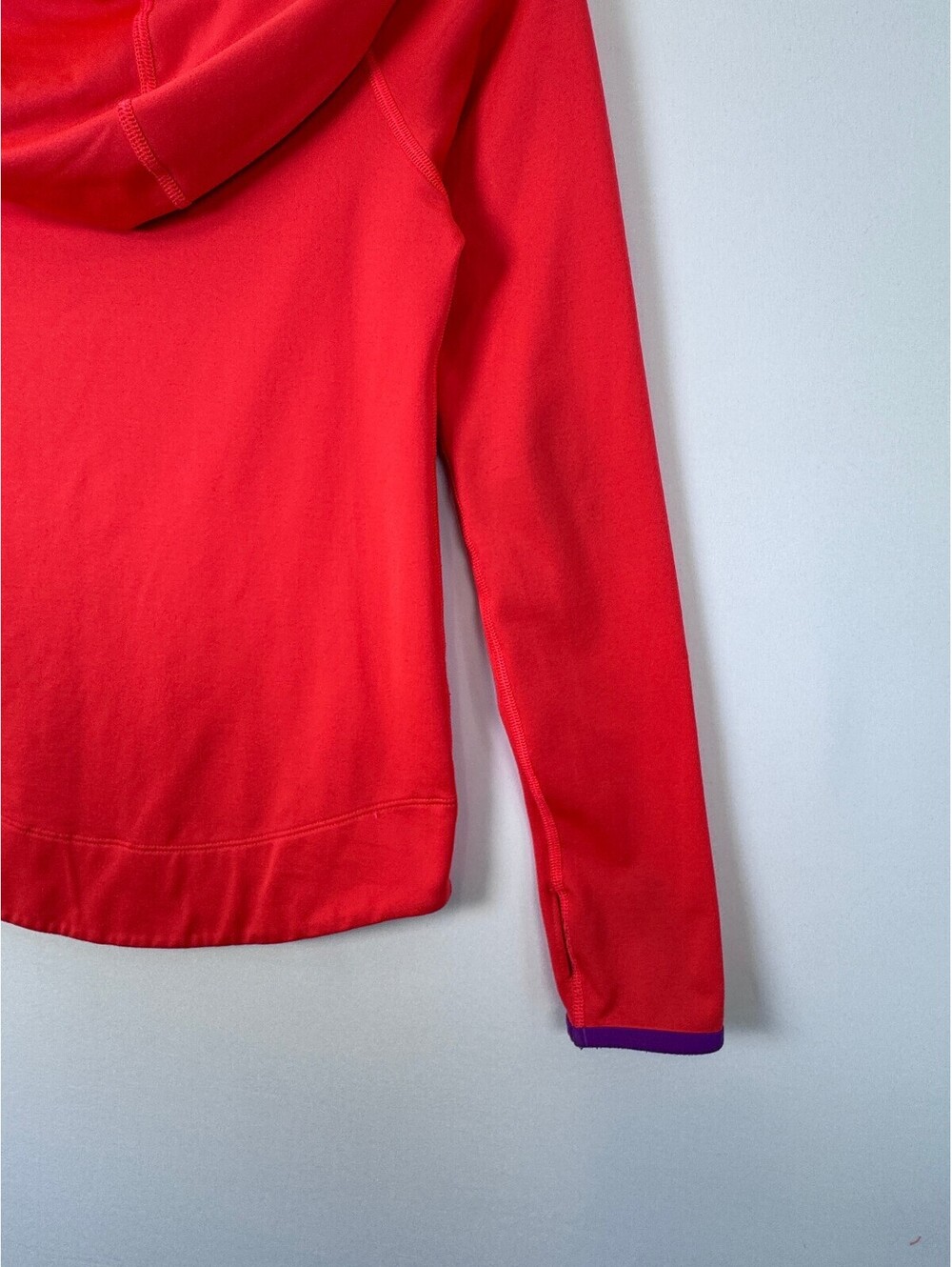 Nike Pro Hyperwarm 3.0 Girls L Coral Purple Dri-FIT Half Zip Hoodie Top - Picture 8 of 13